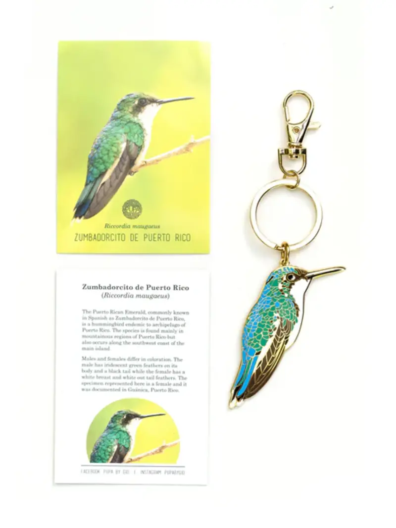 Pupa by Gio Hummingbird Keychain