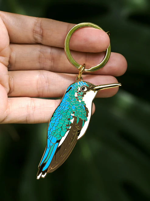Pupa by Gio Hummingbird Keychain