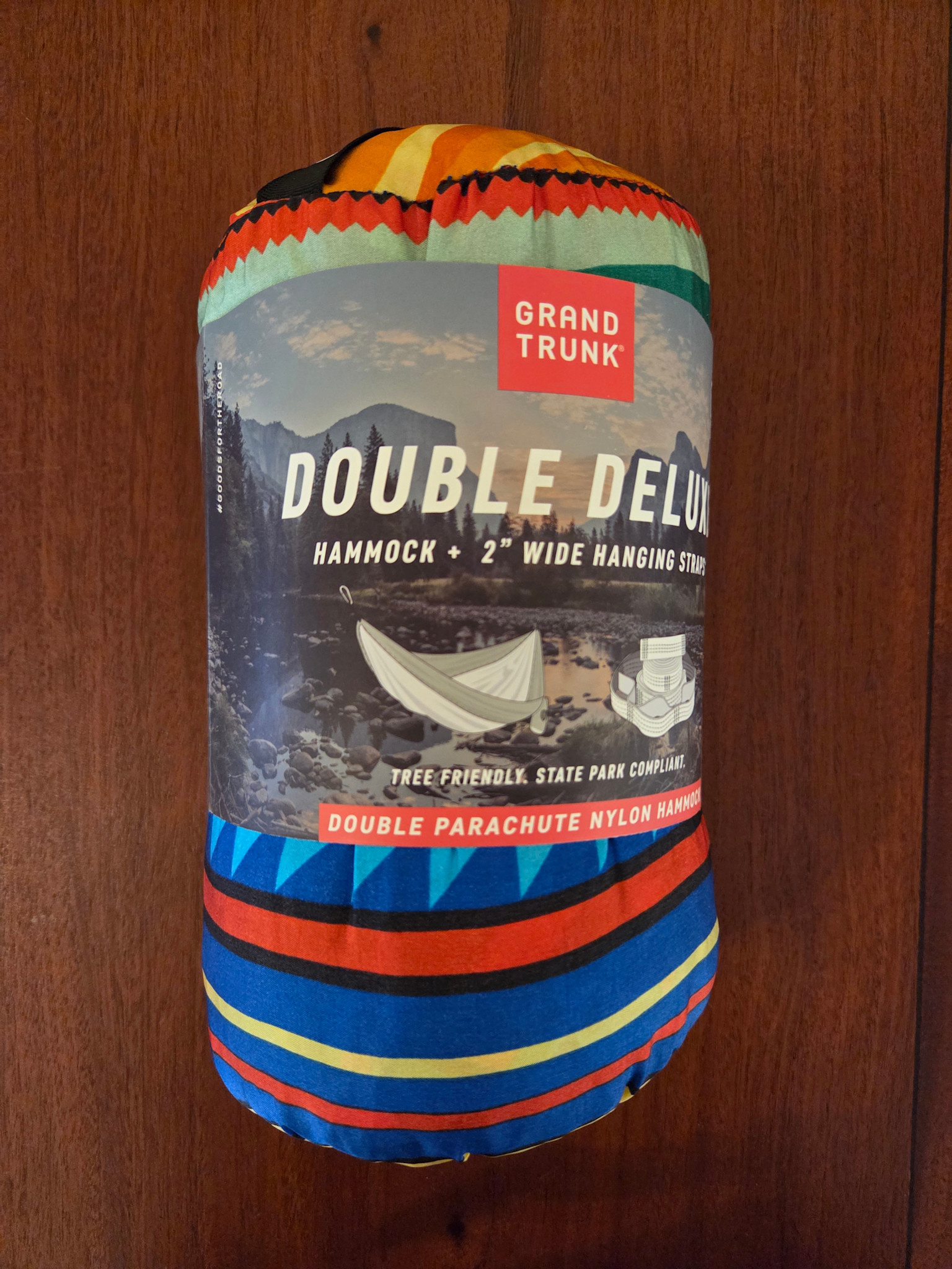 Grand Trunk Double Deluxe Print Parachute Nylon Hamaca