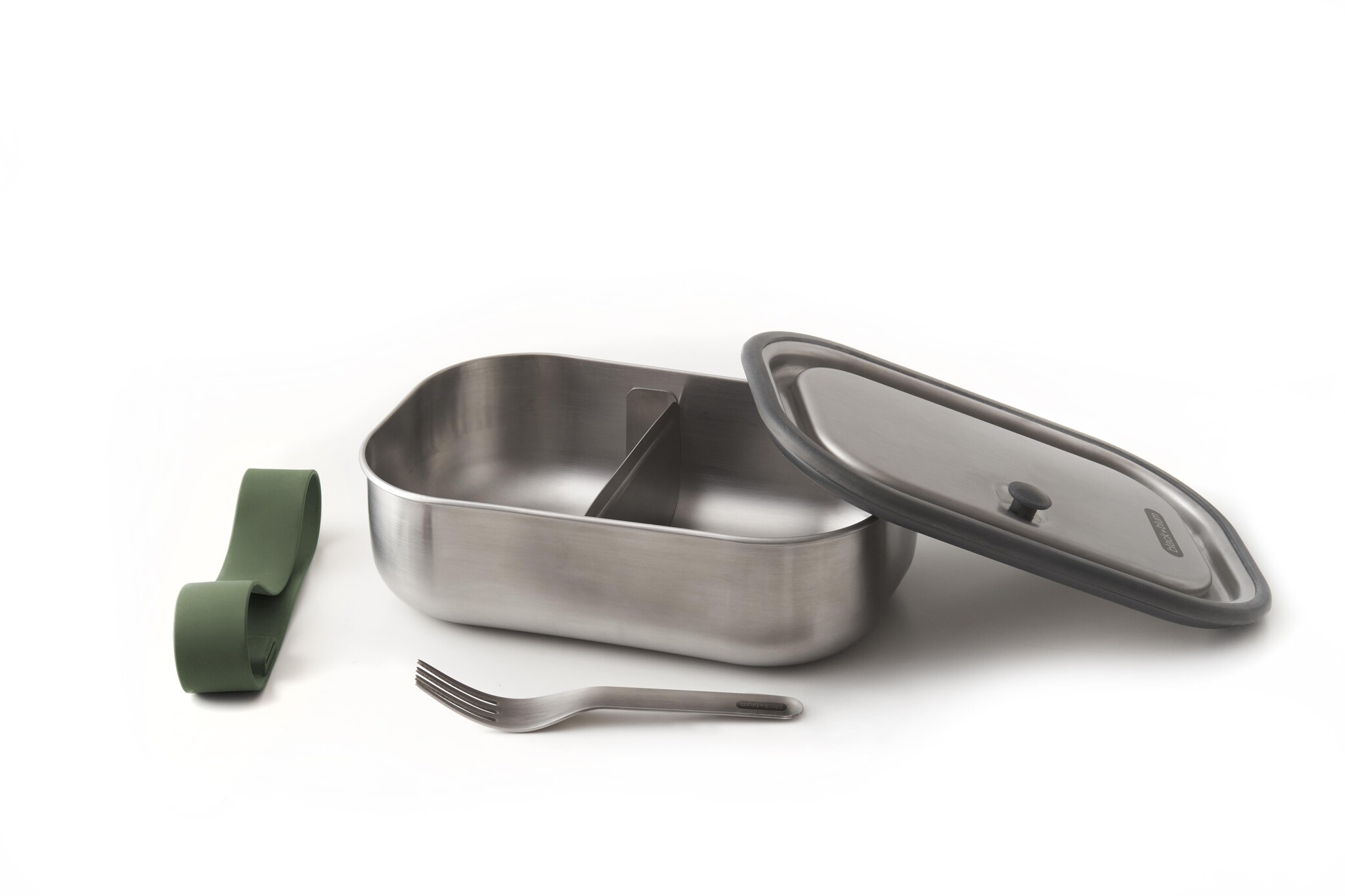 Black + Blum Fiambrera de Acero Inoxidable Grande 34oz./1L - Oliva