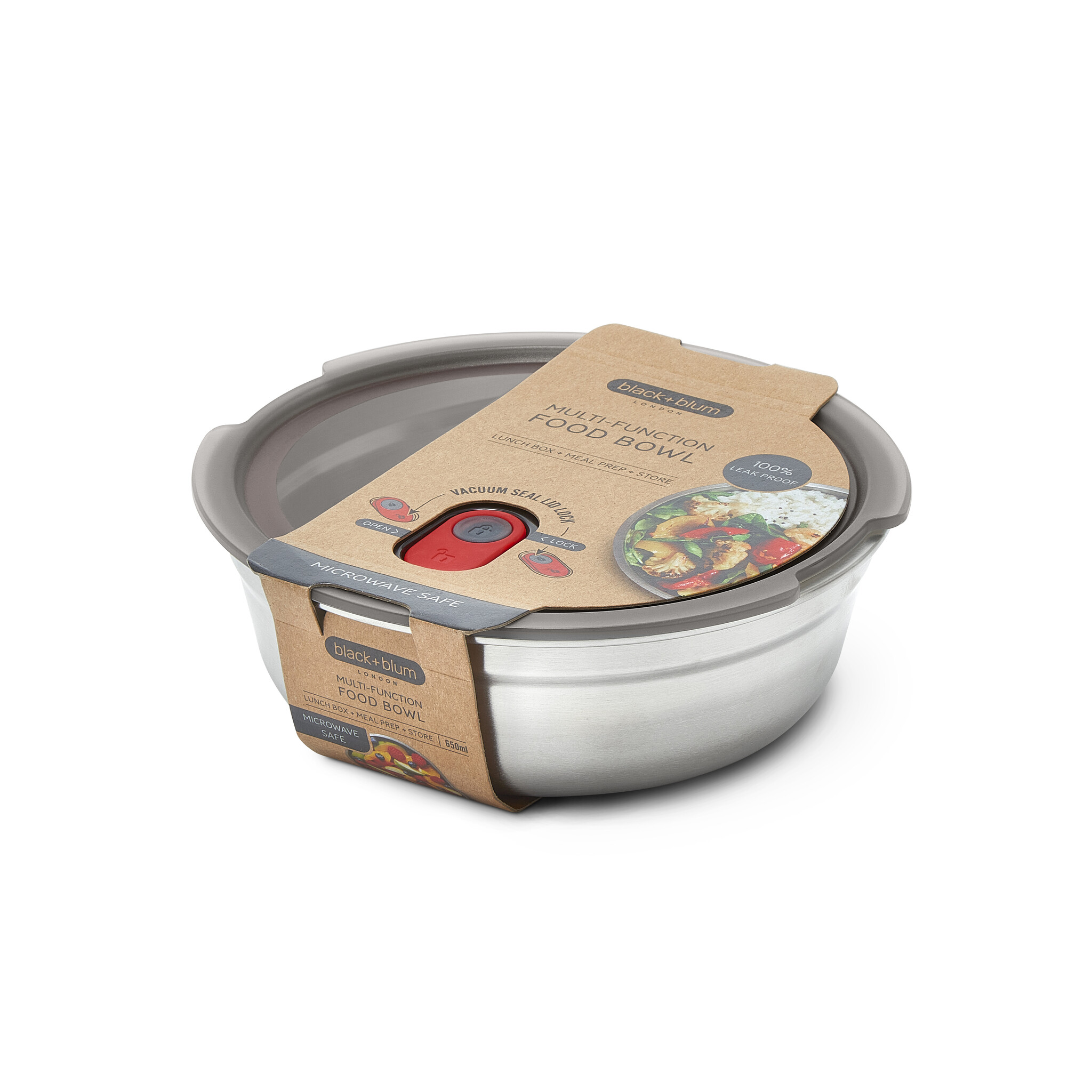 Black + Blum Multifunctional Steel Food Bowl Round