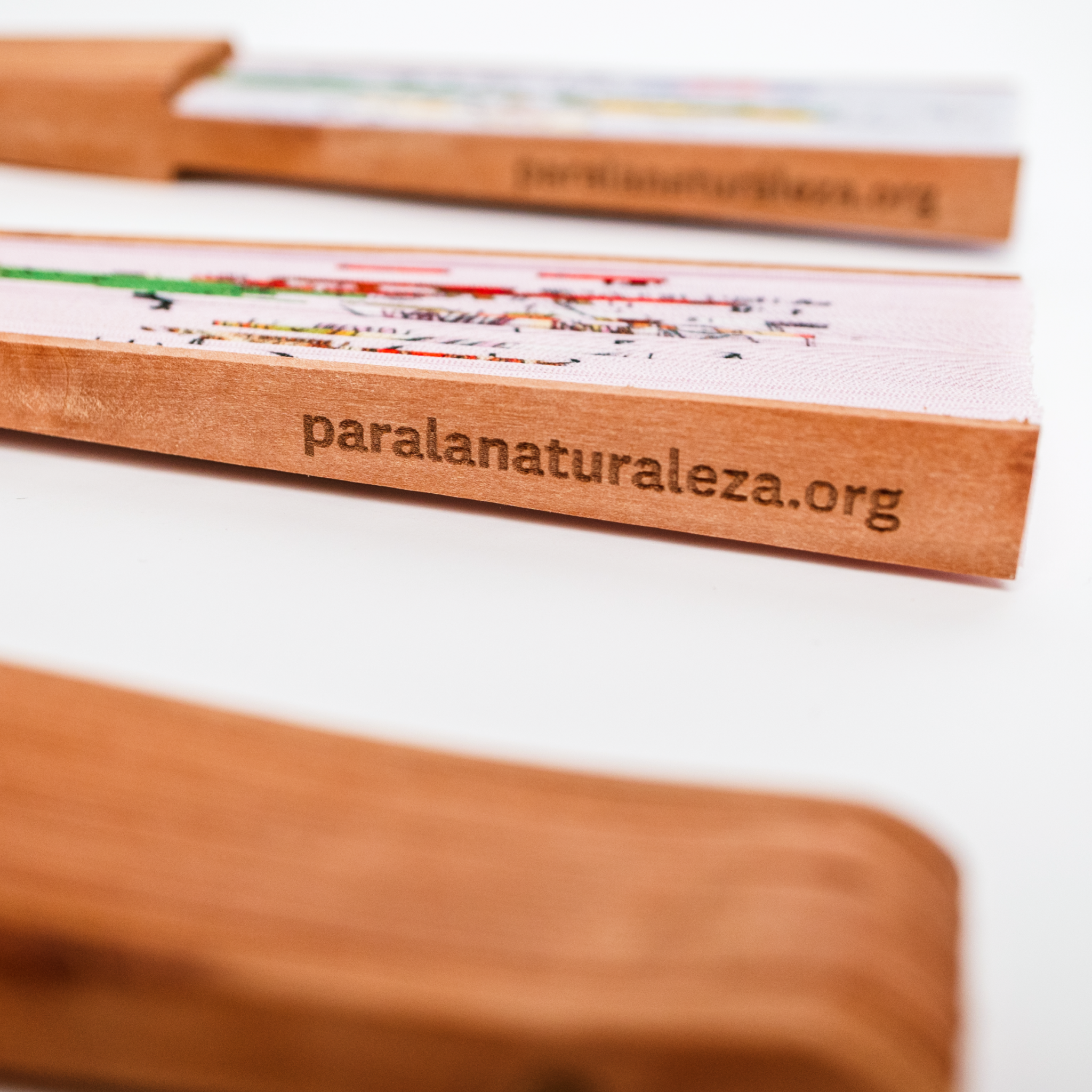 Abanico de mano ilustrado con Vainilla silvestre