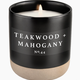 Teakwood Soy Candle - Black  Stone Jar - 12 oz