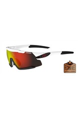 Tifosi Optics Aethon, White/Black  Interchangeable Sunglasses - Clarion Red/AC Red/Clear