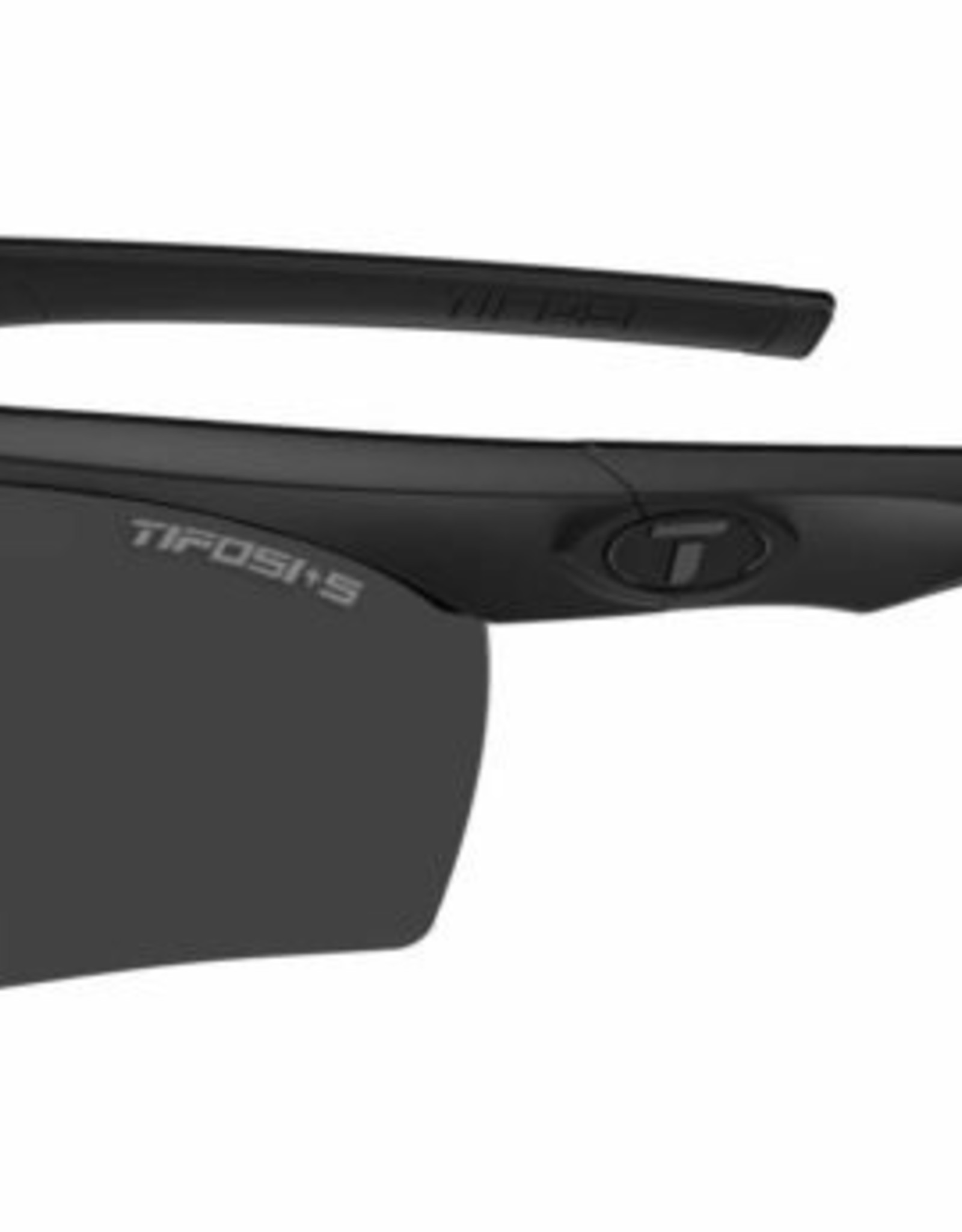 Tifosi Optics Z87.1 Vero, Matte Black Tactical Safety Sunglasses - Smoke/HC Red/Clear