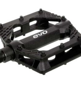 EVO EVO, Freefall Sport, Platform Pedals, Body: Nylon, Spindle: Cr-Mo, 9/16'', Black, Pair