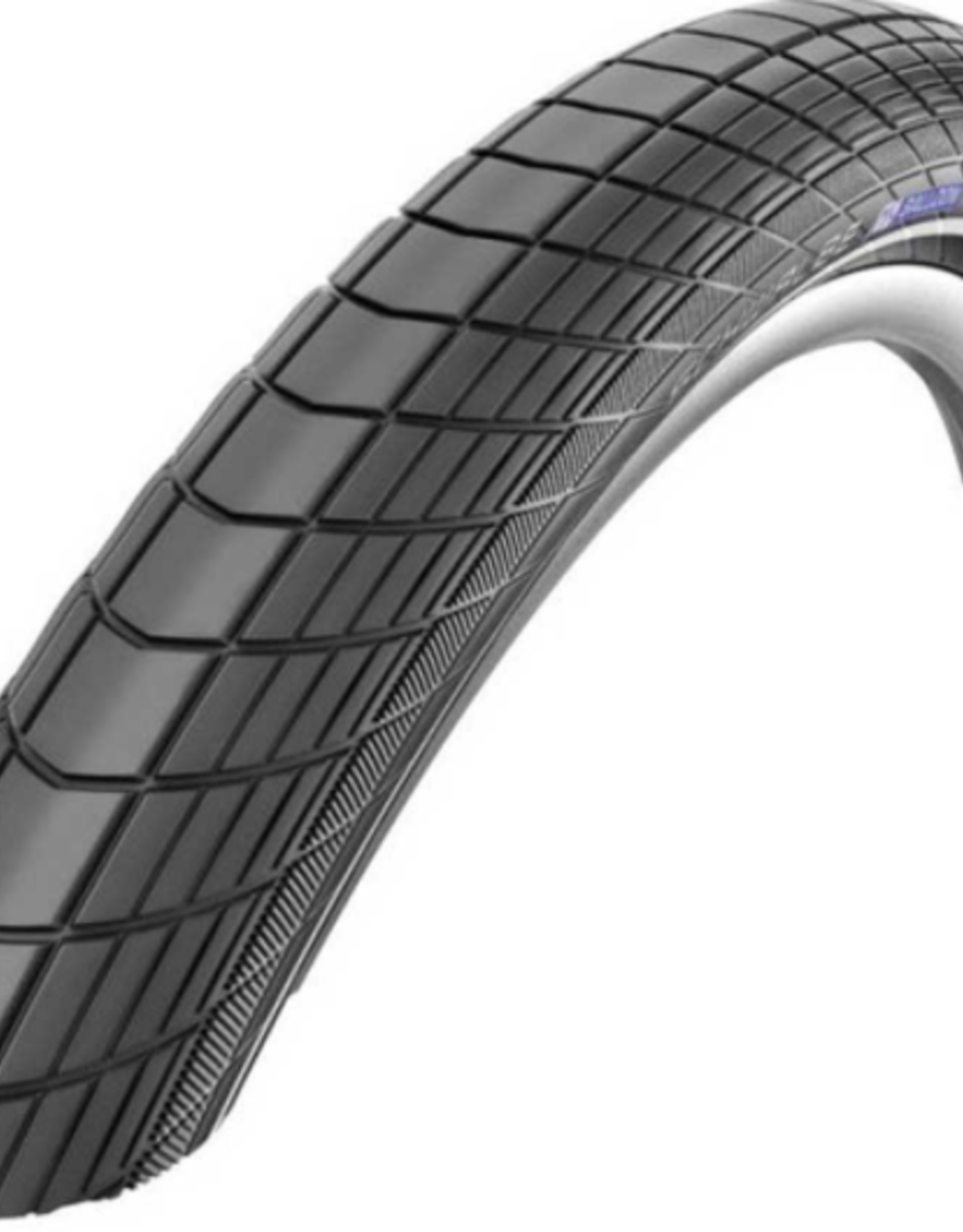 SCHWALBE Schwalbe Big Apple Tire 20 x 2.00 (50-406) Black, Performance, Reflective Strip, Endurance, Race Guard, Wire