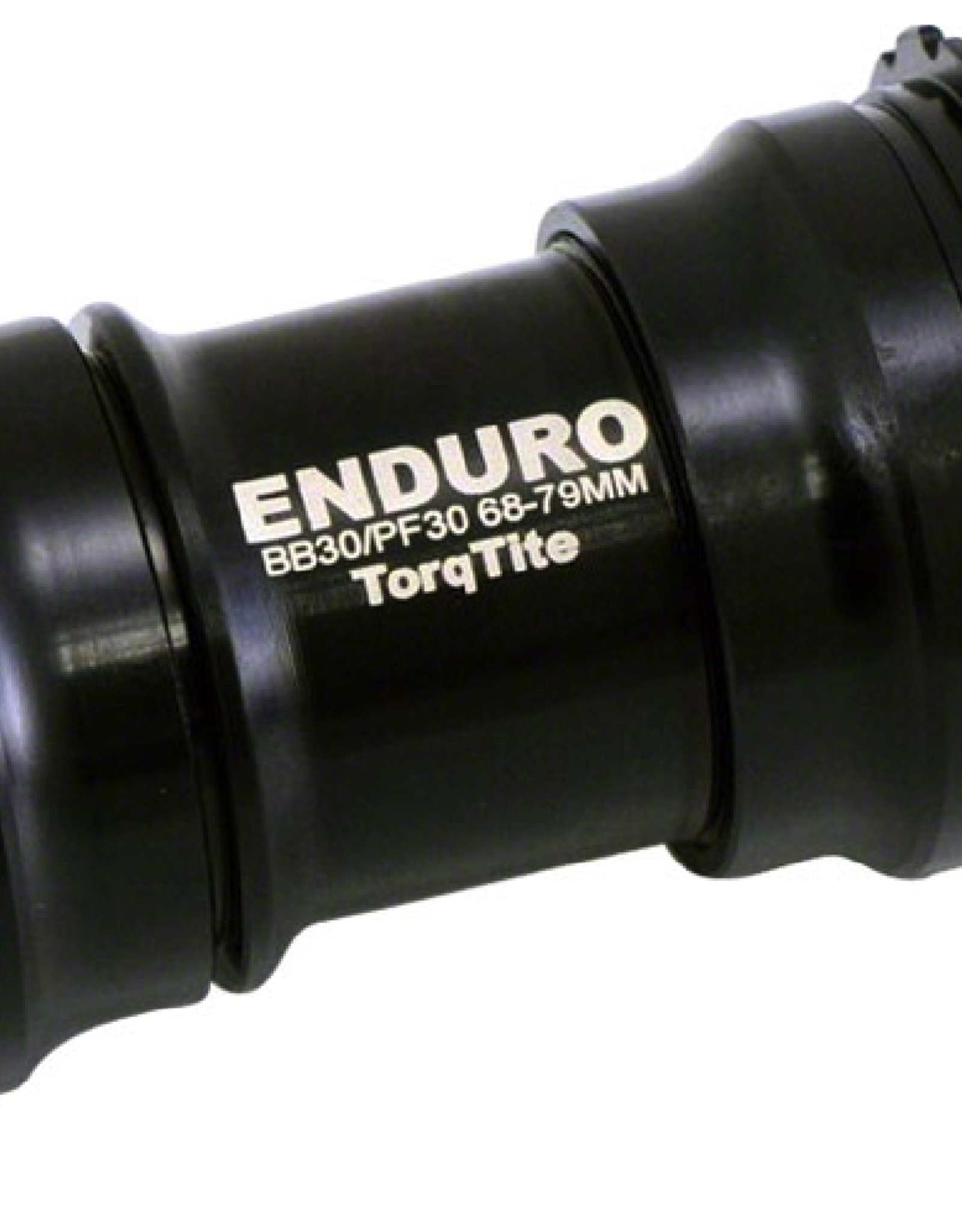 Enduro TorqTite Stainless Steel Angular Contact  PF30 Bottom Bracket, BBRight, Black