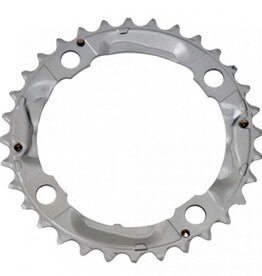 Shimano Shimano, Y1M098060, 32T, 9sp, BCD: 104mm, 4 Bolt, Alivio FC-M430-9, Middle Chainring, For MTB triple, Steel, Silver