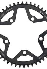 Wolf Tooth Components, BCD 110mm 5 Bolts, Chainring, Teeth: 46, Speed: 10-12, BCD: 110, Bolts: 5, 7075-T6 Aluminum, Black