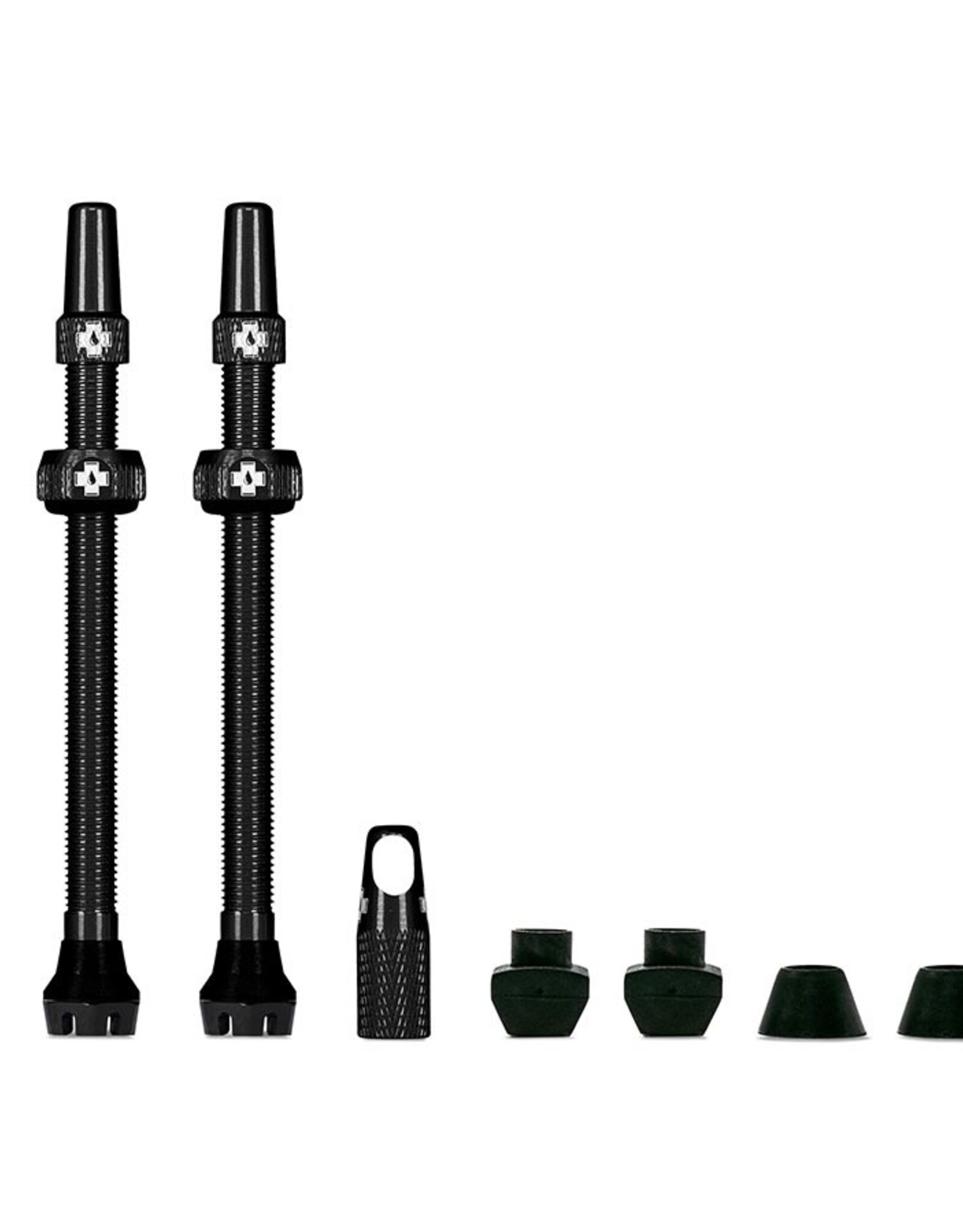 Muc-Off Muc-Off, V2, Tubeless Valve, Presta, 80mm, Black, Pair