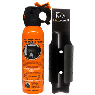 UDAP UDAP 12SO Premium Bear Spray w/Plastic Griz Guard Holster, Glow