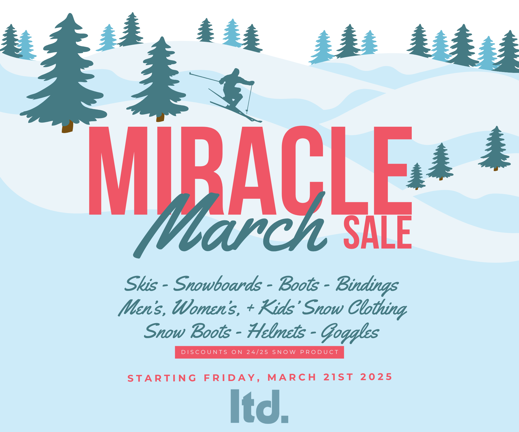 Miracle March Winter Clearance Sale