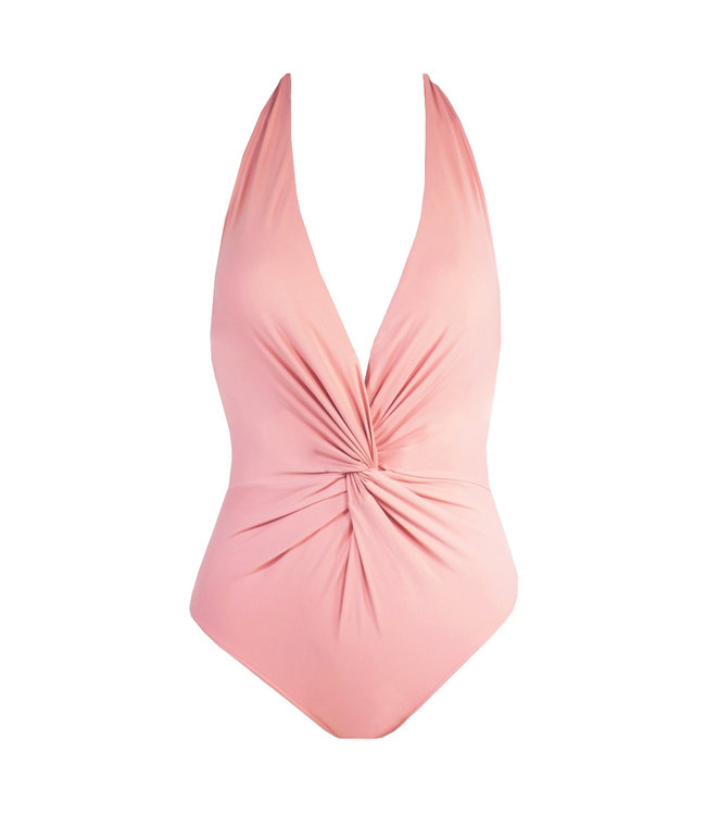 Fleur of England Dusty Pink Knotted Swimsuit