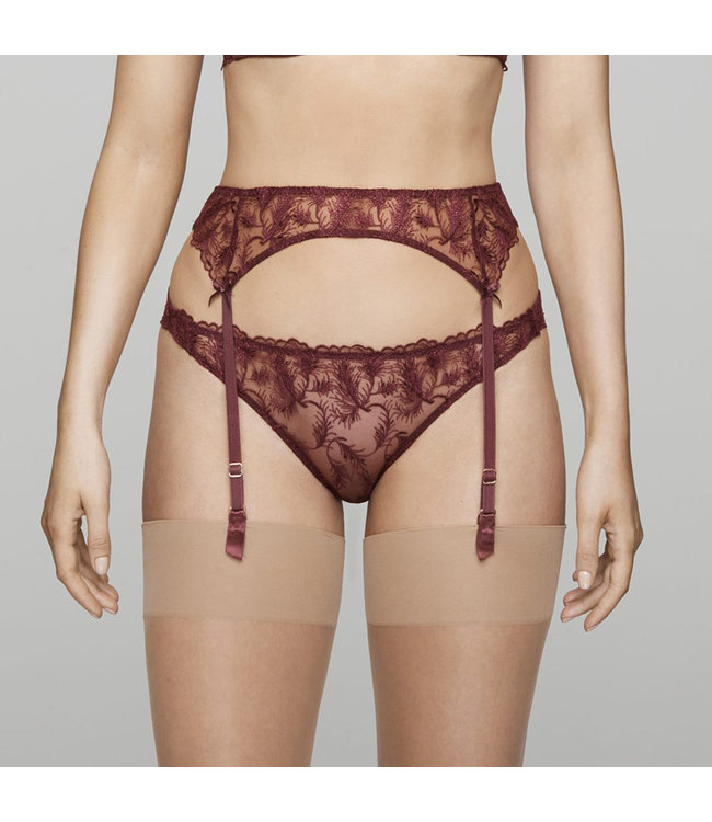 Coco De Mer Coco De Mer Rosa Suspender Belt