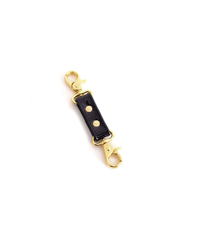 Black Dita Leather Connector