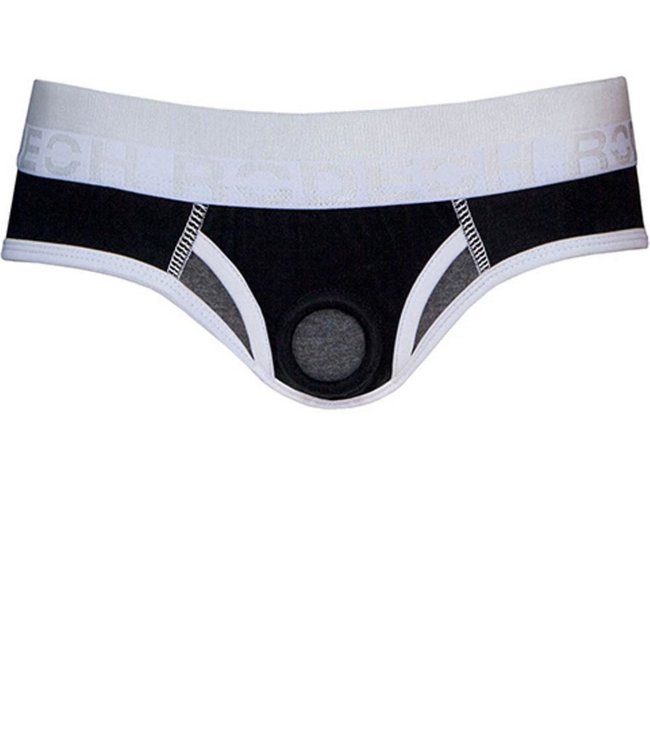 RodeOh Black & Grey Marle Low Rise Brief+ Harness