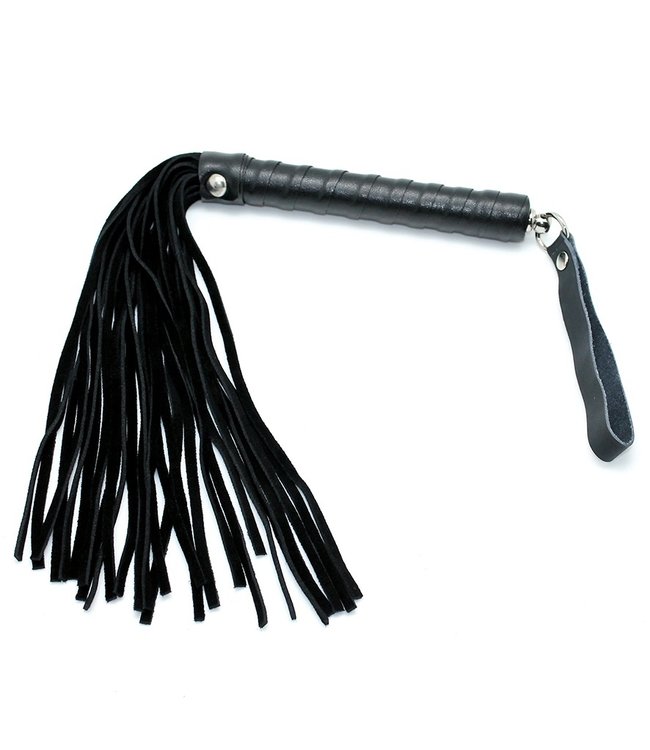 Rouge Short Suede Flogger Leather Handle