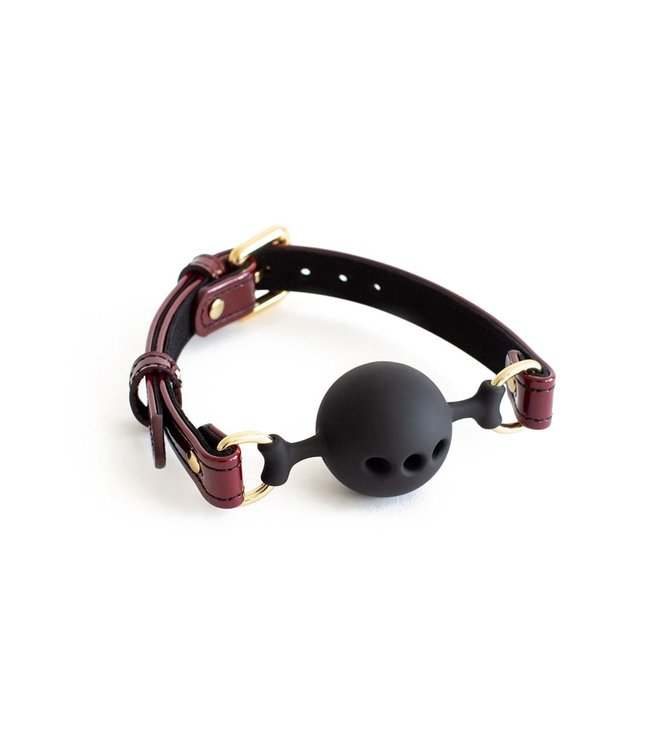 Burgundy Estrid Breathable Ball Gag