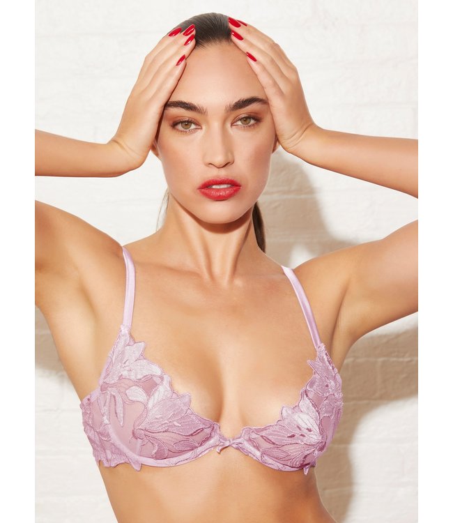 Fleur Du Mal Velvet Lily Demi Bra