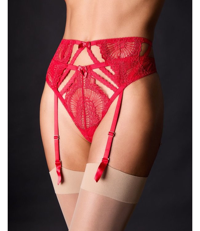 Journelle Natalia Suspender Belt Scarlet