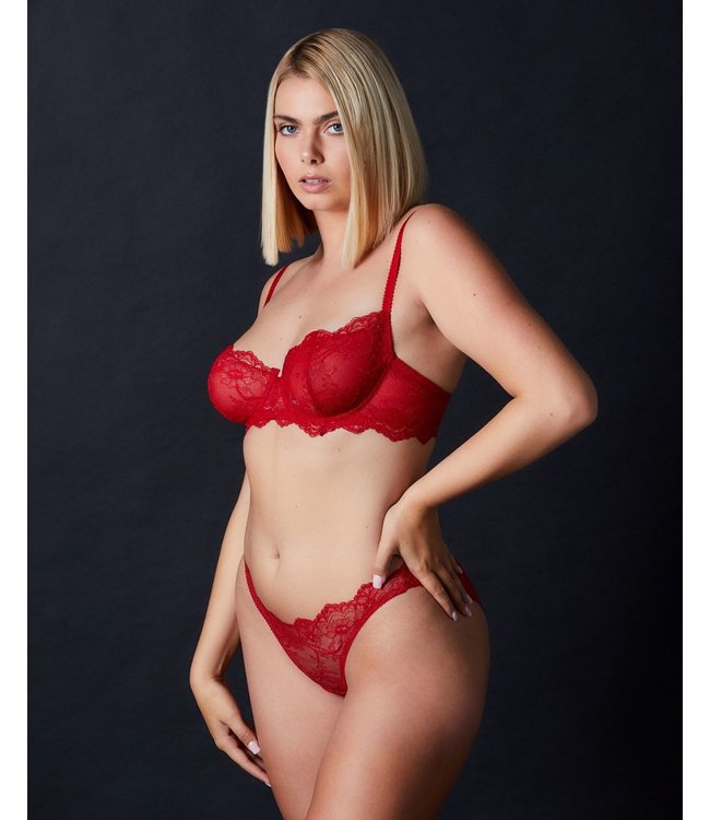 Anais Low Balconette Bra Scarlet