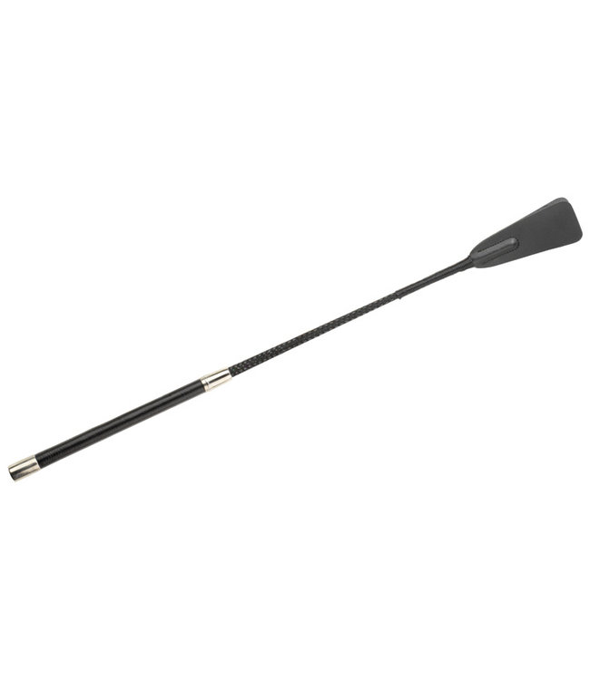 Silver & Black Riding Crop