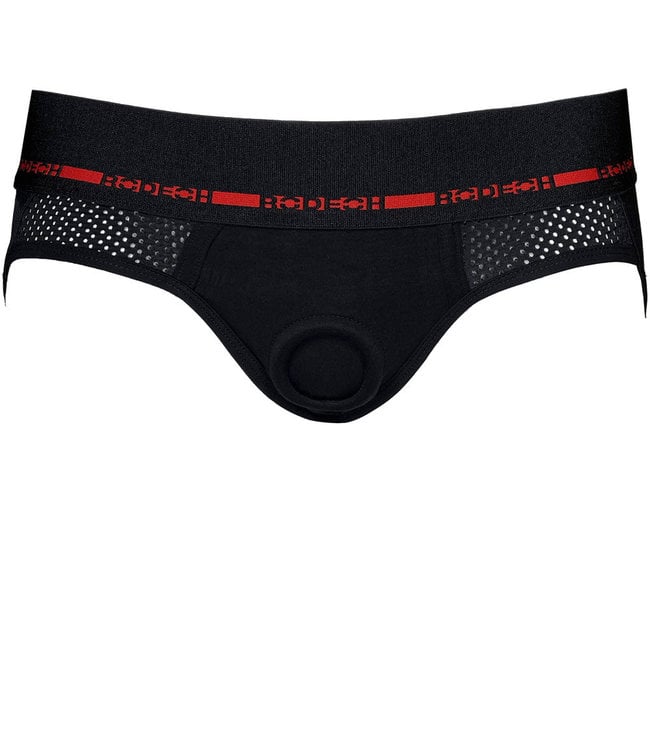 Rodeoh Jock Harness Black & Red