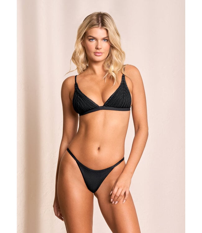 Maaji Onyx Reversible Triangle Bikini Top