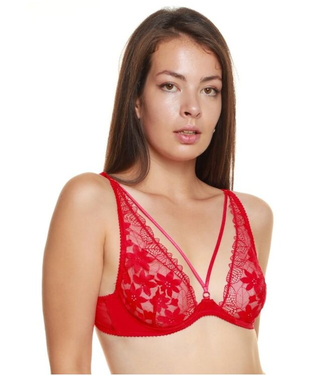 Jolidon Uptown Girl Underwire Bra Red