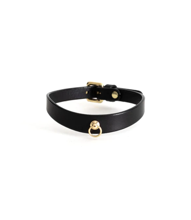 Anoeses Delia Thin Collar -Black and Gold
