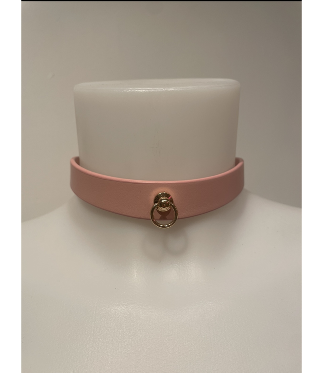 Delia Thin Collar -Pink and Gold