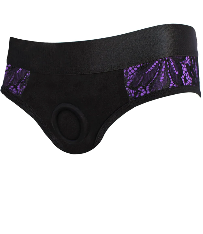RodeOh Black & Purple Panty Harness