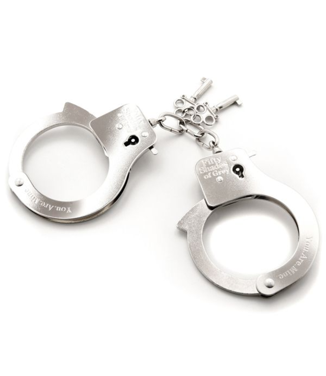 Fifty Shades You Are Mine Metal Handcuffs