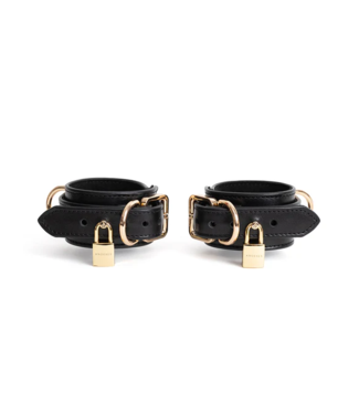 Anoeses Estrid Handcuffs Black with Gold lock