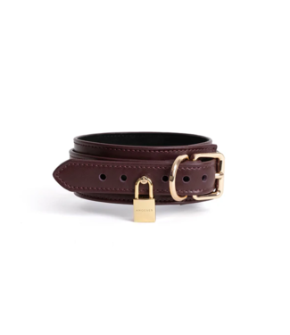 Anoeses Estrid Collar Burgundy with Gold lock