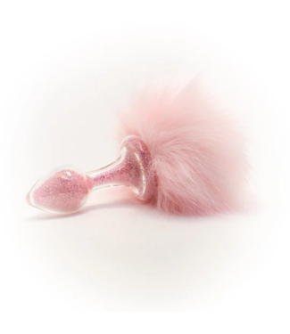 Pink Magnetic Sparkle Bunny Tail