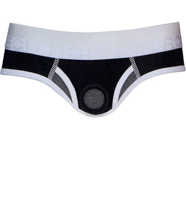 RodeOh Black & Grey Marle Low Rise Brief+ Harness