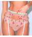 Fleur Du Mal Rose and Vine Embroidery Thong