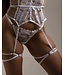 Libertine Rouge Narcissus Leg Garters White