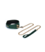 Evergreen Curved Leather Collar With Lock