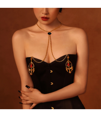 Aurum Pulling Chain Nipple Clamps