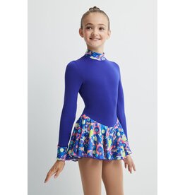 Robe de patinage artistique SGmoda Style : A24 / Bleu - SKATE GURU INC