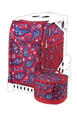 ZUCA Sac Zuca Paisley In Red (avec boîte à lunch)