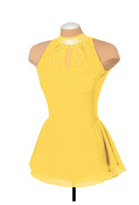 Jerry's Robe Solitaire Mesh Keyhole Crystalled F22008R