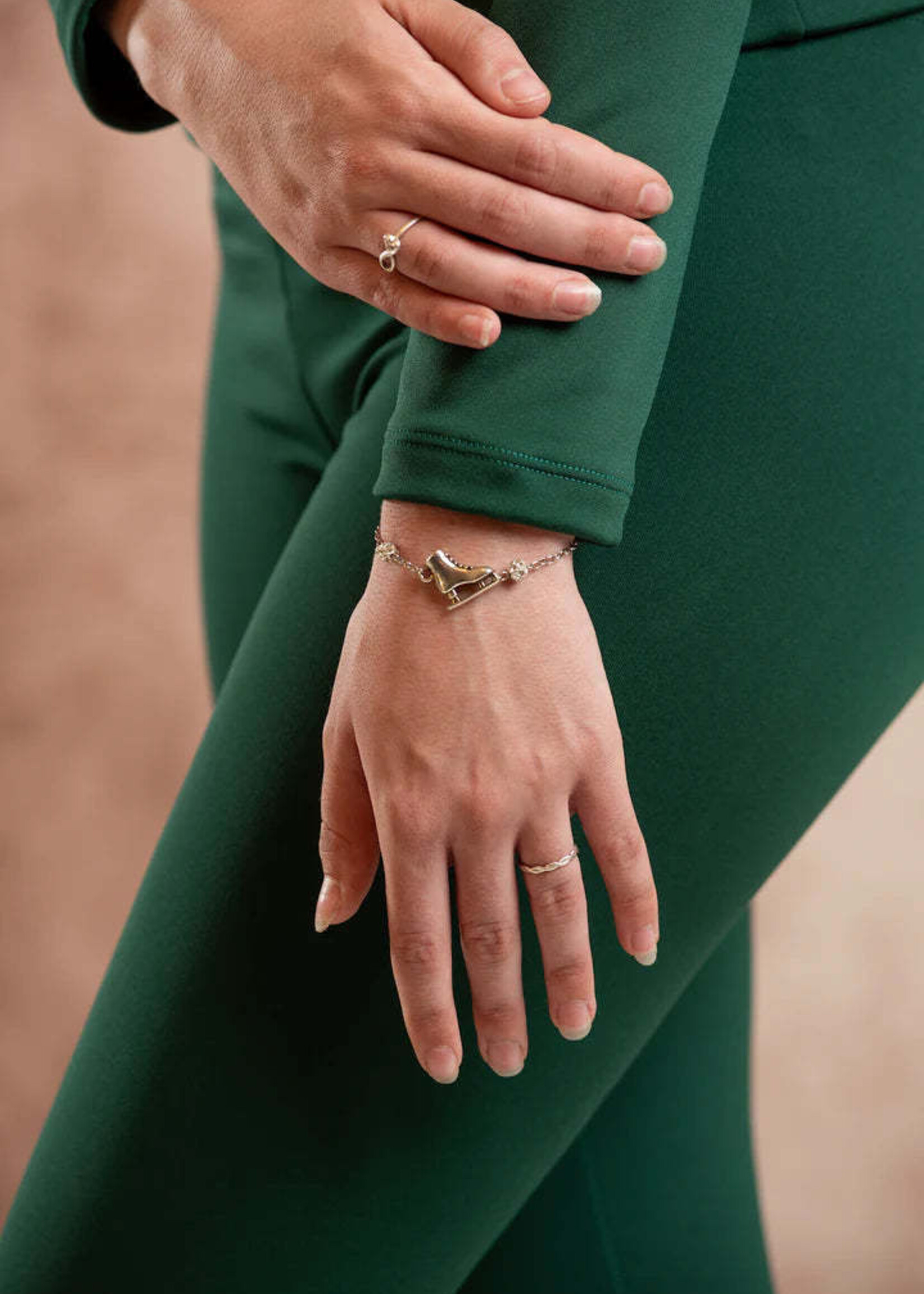Brilliance & Melrose Bracelet ice skate Charm