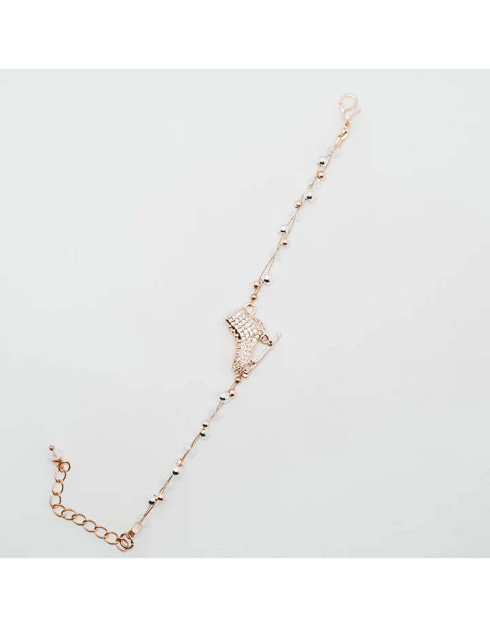 Brilliance & Melrose Bracelet Gold Braided Skating