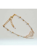 Brilliance & Melrose Bracelet Gold Braided Skating