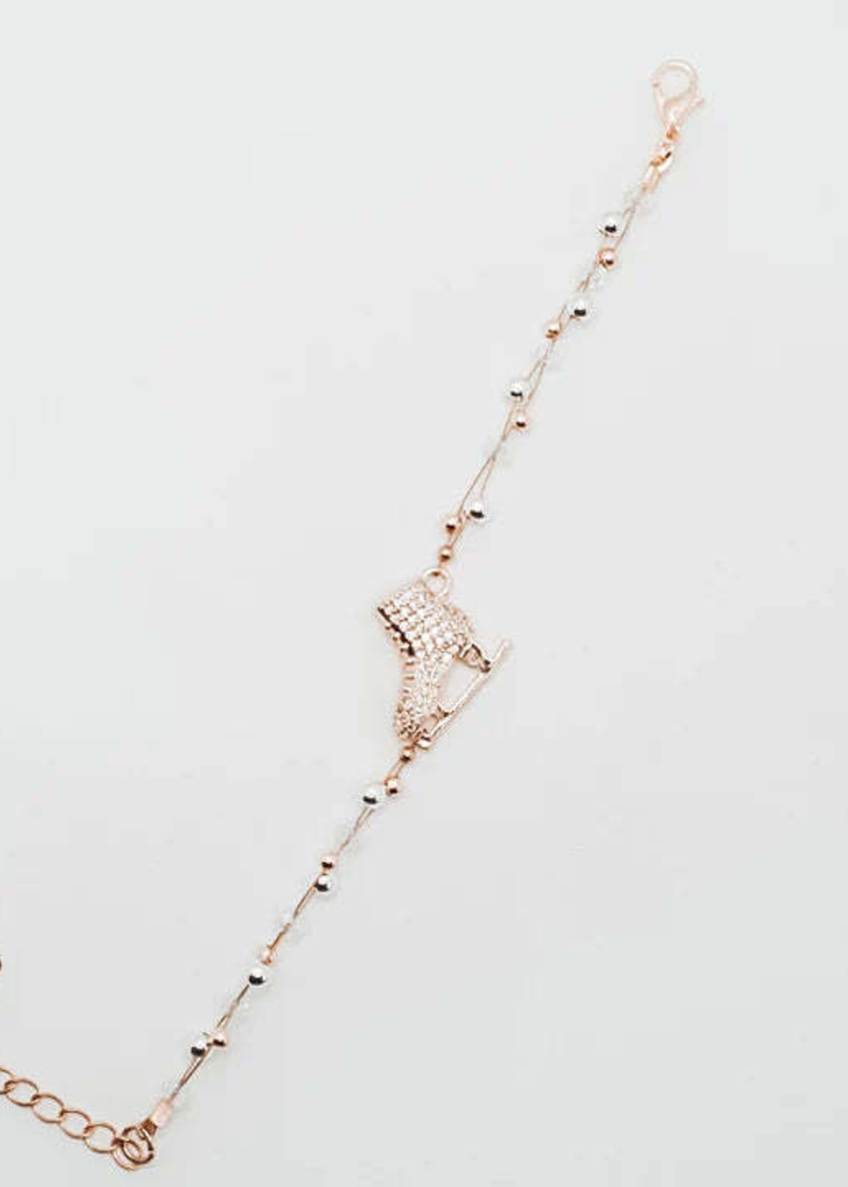 Brilliance & Melrose Bracelet Gold Braided Skating