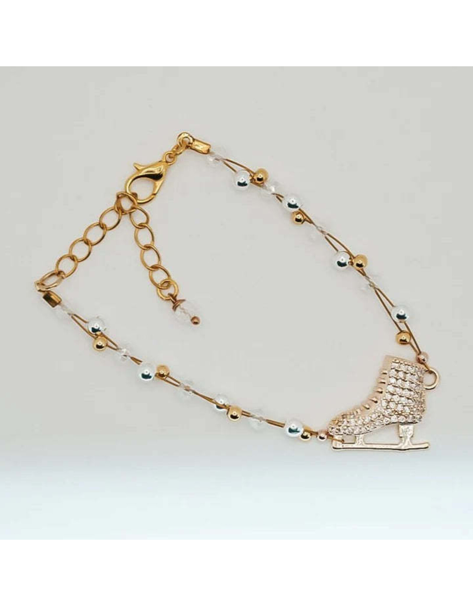 Brilliance & Melrose Bracelet Gold Braided Skating